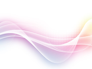 Abstract soft colorful wave background