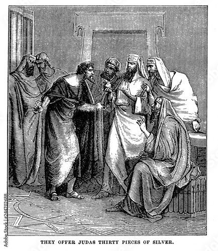 Cuadros en Lienzo They offer Judas thirty pieces of silver