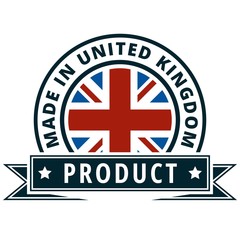 Made in United Kingdom label illustration