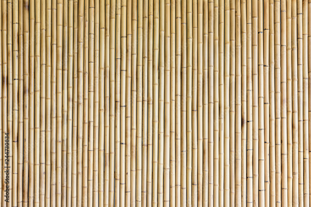 bamboo wall background - obrazy, fototapety, plakaty 