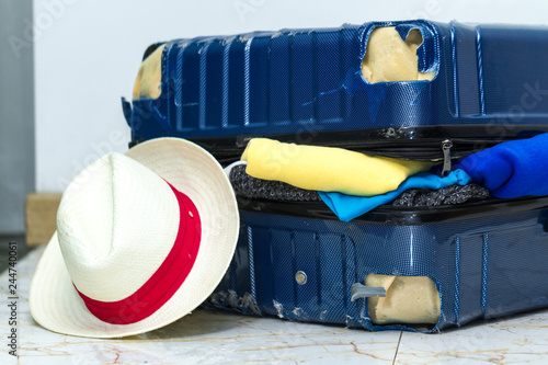 broken luggage wheel