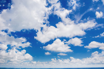 Wall Mural - blue sky with clouds background