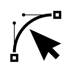 Poster - Bezier curve vector icon