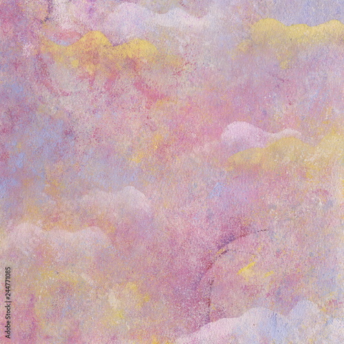 Abstract Hand Painted Acrylic Background Stylized Sky And Clouds Texture In Purple White Light Blue Yellow And Violet Soft Colors Greeting Invitation Card Template Design In Pastel Colour Palette Stock Illustration Adobe Abstract Hand Painted Acrylic Background Stylized Sky And Clouds Texture In Purple White Light Blue Yellow And Violet Soft Colors Greeting Invitation Card Template Design In Pastel Colour Palette Stock Illustration Adobe