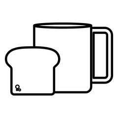 Wall Mural - Coffee mug design