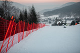 Fototapeta  - stok narciarski bezpieczeństwo