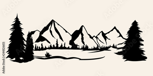 Free Free Mountain Outline Svg 161 SVG PNG EPS DXF File