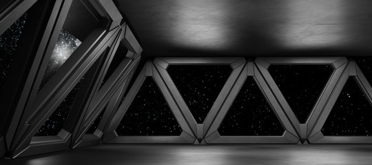Wall Mural - Space environment, ready for comp of your characters.3D rendering