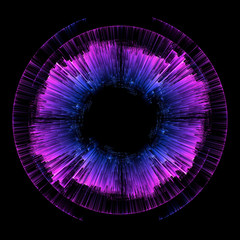 Wall Mural - Red ring. Glow spiral. Energy flow tunnel. Shine round light circles. .Light effect. Glowing cover. Space for message. Light sphere. .Atom power. Neon disc. Vivid lines. Astral fluids. Big bang.