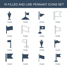 Poster - pennant icons