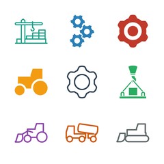 Sticker - machinery icons