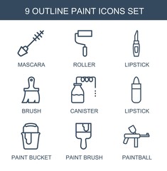 Poster - paint icons