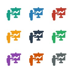 Poster - teacher icon white background