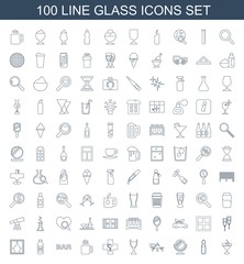 Sticker - glass icons