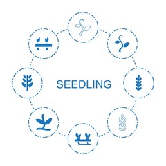 Wall Mural - seedling icons
