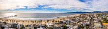 Venice Beach Los Angeles California Aerial Beach City Santa Monica In The Back