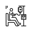 © WEBTECHOPS - Black line icon for chemo