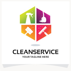 Cleaning Service Logo Design Template Inspiration