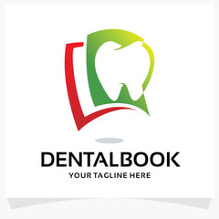 Poster - Dental Book Logo Design Template Inspiration