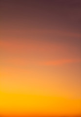 Wall Mural - beautiful sky twilight warm tone yellow orange colorful dramatic light and sunset nature abstract, c