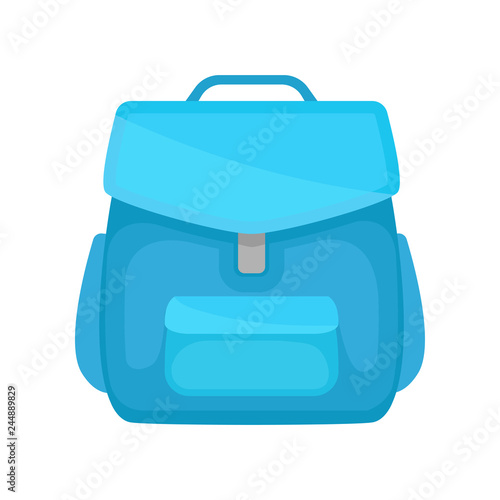 small blue rucksack