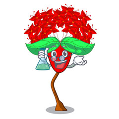 Poster - Professor ixora flowers in shape of mascot