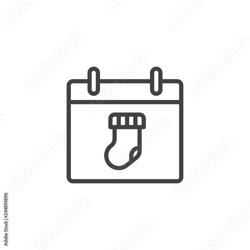 Baby Birth Date Line Icon Linear Style Sign For Mobile Concept And Web Design Calendar With Baby Sock Outline Vector Icon Symbol Logo Illustration Pixel Perfect Vector Graphics Stock Vector Adobe Baby Birth Date Line Icon Linear Style Sign For Mobile Concept And Web Design Calendar With Baby Sock Outline Vector Icon Symbol Logo Illustration Pixel Perfect Vector Graphics Stock Vector Adobe