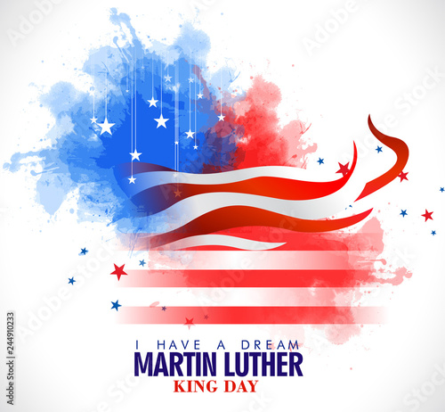 Fotomural Martin Luther King Day design EPS10 vector stock illustration - Vector