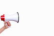 © michaelheim - Woman holding a bullhorn or megaphone