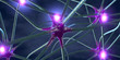 3d illustration of transmitting synapse,neuron or nerve cell
