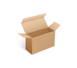 © robu_s - Open Carton Box of Square Shape in 3D Isometric