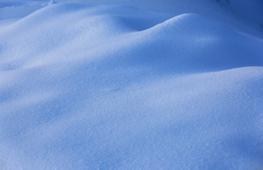 Wall Mural - snow surface on meadow