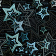 Seamless watercolor pattern with stars. Sports textiles. Clothing fabric design for girls and boys.