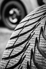 Car tires and wheels with wheels for auto background