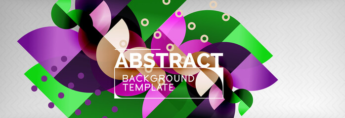 Circle composition abstract background