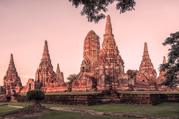 Wat Chai Watthanaram temple in Ayutthaya