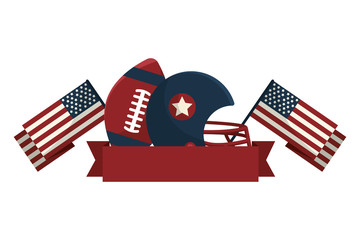 Sticker - American football design