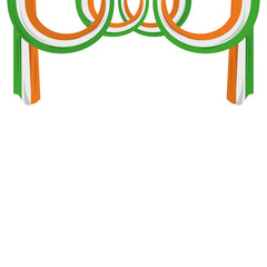 Poster - India flags frame