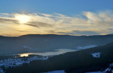 Fototapeta Do pokoju - Schluchsee an einem Winterabend