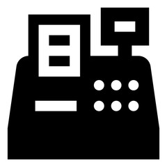 Poster - Point Of Sale Cash Register Vector Icon.eps