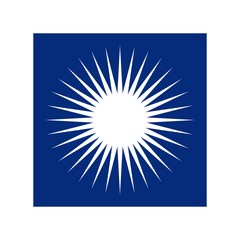 Wall Mural - sun symbol vector logo.