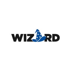 Wall Mural - wizard vector logo