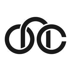 Wall Mural - letter o, n, c vector logo