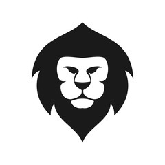 Poster - lion king shield vector logo