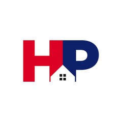 Wall Mural - letter H and P vector logo.