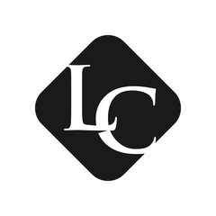 Wall Mural - letter l and c vector logo.