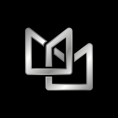 Wall Mural - letter m and m logo