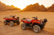 The cars for  excursion in the Egyptian desert north of Sharm el Sheikh