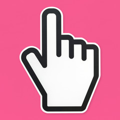 Wall Mural - computer arrow cursor icon isolated