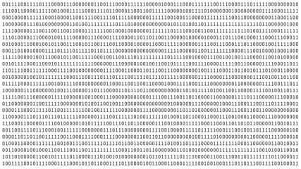 01 or binary numbers on the computer screen on white monitor background metrix, Digital data code in hacker or security technology concept. Abstract illustration